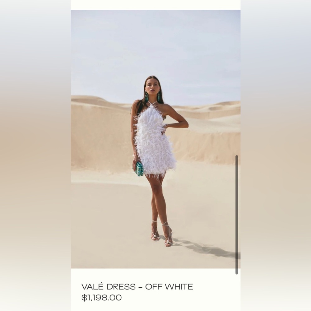 Cult Gaia Medium Vale feather Dress